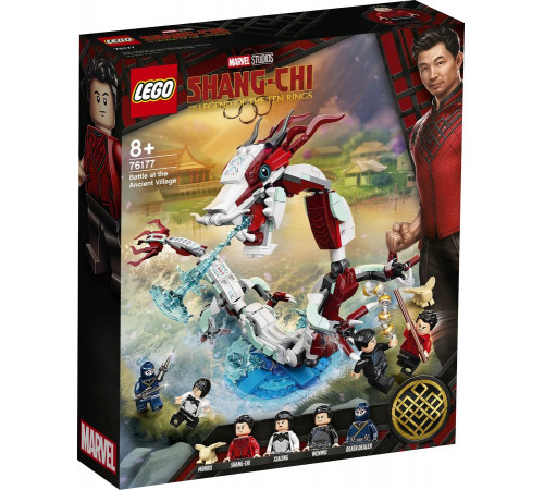  lego super heroes 76177 constructorul "bătălia în satul antic" (400 el.)