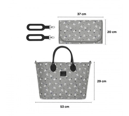 kinderkraft Сумка для мамы mommy bag серый