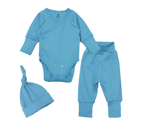 Minikin 211210356-62 Набор из 3 ед. растущий "Simple" (р.56-62) синий  minikin 211210356-62 Набор из 3 ед. растущий "simple" (р.56-62) синий