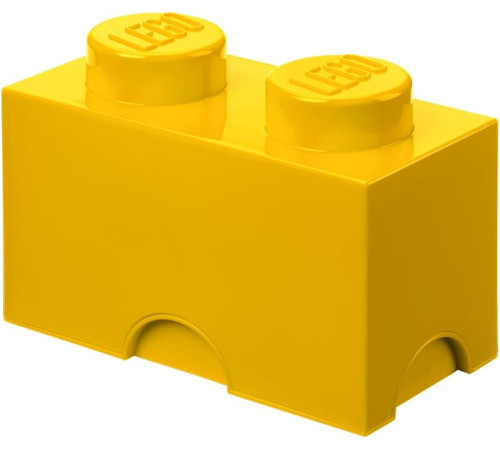  lego Контейнер для хранения storage brick 2 (12,5 x 25x18 cм.) жёлтый