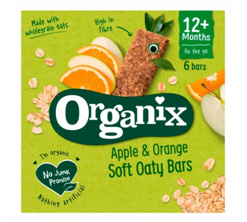Organix Батончики Bio из цельнозернового овса с яблоком и апельсином (12 м+) 138 гр. Питание и аксесcуары в Молдове organix Батончики bio из цельнозернового овса с яблоком и апельсином (12 м+) 138 гр.