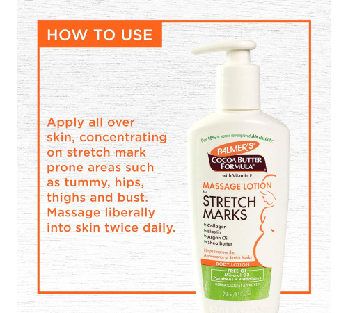 palmer's loțiune anti-vergeturi cu unt de cacao "stretch marks" (250 ml.)