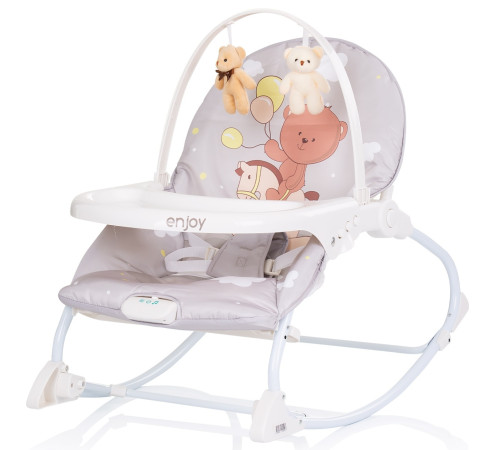  chipolino sezlong cu muzica si vibratie "enjoy" shenj02301be bear (pana 18kg.)
