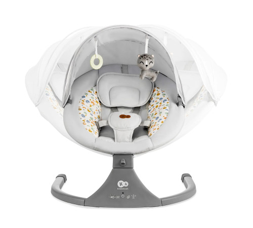kinderkraft leagan electronic lumi (până la 9 kg.) light grey