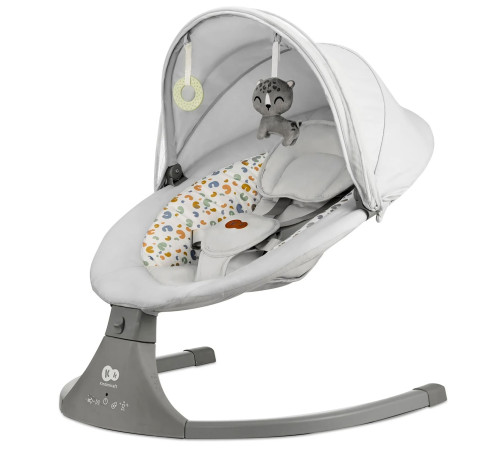 kinderkraft leagan electronic lumi (până la 9 kg.) light grey