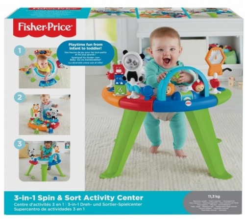 fisher-price ggc60 centru de dezvoltare 3-în-1 "rotire și sortare"