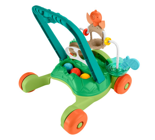 fisher-price jkd63 Интерактивные ходунки-каталка "Черепашка с шариками"