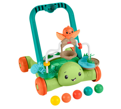  fisher-price jkd63 Интерактивные ходунки-каталка "Черепашка с шариками"
