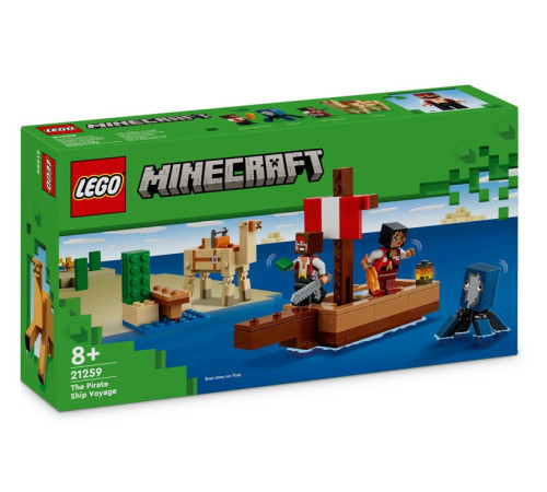 Lego Minecraft 21259 Конструктор "Путешествие пиратского корабля" (166 дет.)  lego minecraft 21259 Конструктор "Путешествие пиратского корабля" (166 дет.)