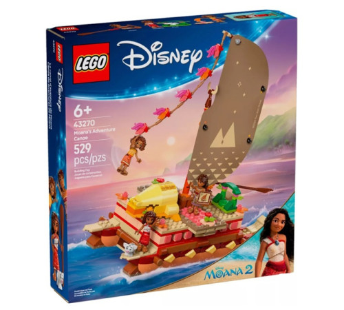  lego disney 43270 Конструктор "Приключенческий каноэ Моаны" (529 дет.)