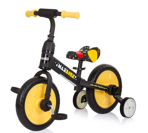 chipolino Четырехколесный беговел 2в1 "max bike" dikmb0233ye yellow