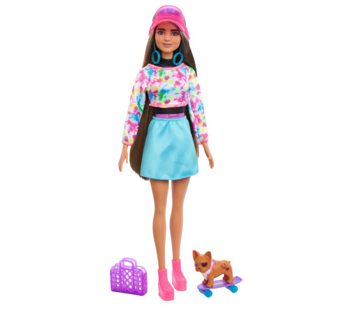 barbie hcd25 papusa surpriza "color reveal neon" in asortiment