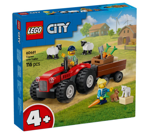 lego city 60461 Конструктор "Трактор с прицепом" (116 дет.)