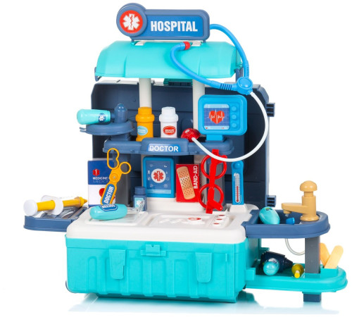 chipolino dipk002434ds Игровой набор 3 в 1 "Мобильный госпиталь" (38 дет.)
