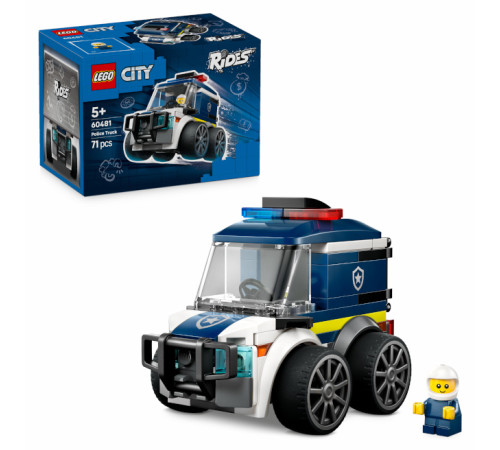 lego city 60481 constructor "rides &ndash; camionul poliției" (71 el.)