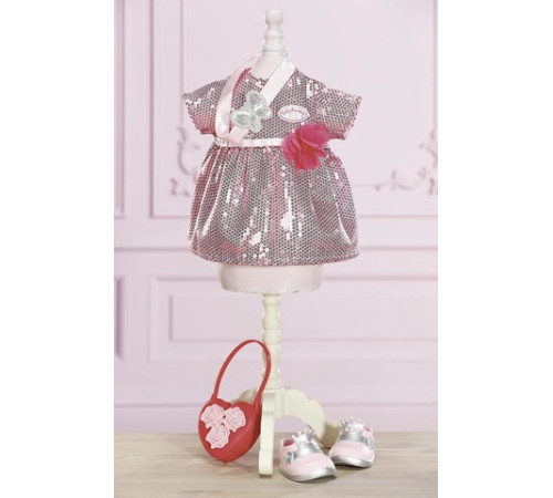 zapf creation 705438 set de îmbrăcăminte baby annabell „tinuta glamourous” (43 cm.)