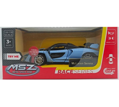  msz 68445 Металлическая модель "mclaren senna, 1:32" (в асс.)
