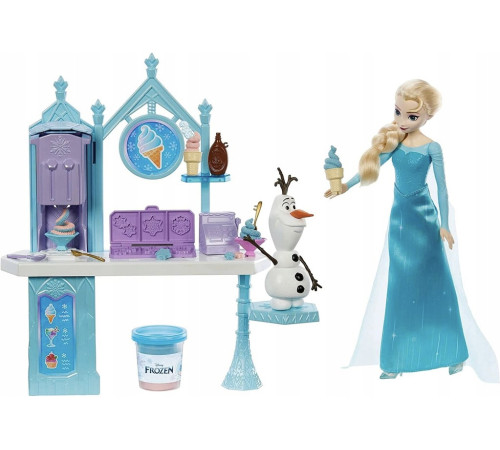 disney princess hmj48 set de joaca elsa și olaf “deserturi de gheață”