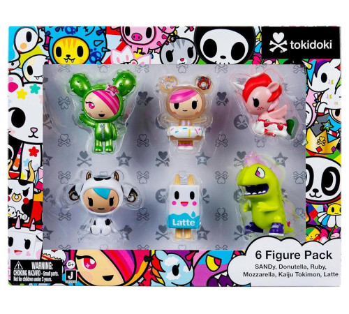  tkdi0006 set de figurine de colecție tokidoki multipack (5 cm) 