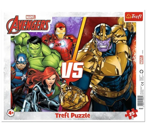 Trefl 31427 Пазлы "Непобедимая команда Мстителей" (25 эл.)  trefl 31427 Пазлы "Непобедимая команда Мстителей" (25 эл.)