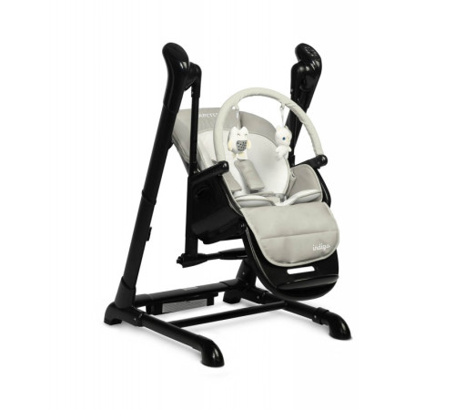 caretero 7650 Стул для кормления - качели "indigo" чёрный 
