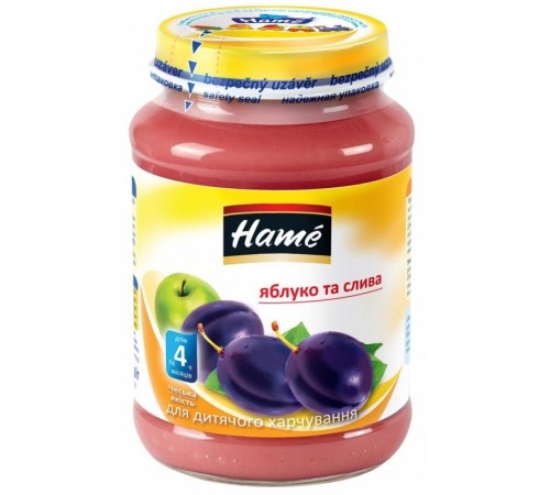 hame piure de mere si prune (4 luni+ ) 190 gr. 