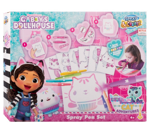 Canenco Gd24306 Набор спрей-маркеров "Gabby's Dollhouse"  canenco gd24306 Набор спрей-маркеров "gabby's dollhouse"