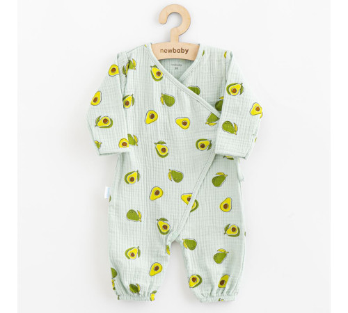new baby 55396 salopeta de muselina "avocado" m.62 (3-6 luni)