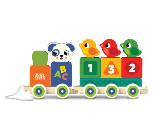kids hits kh20/037 tren din lemn "happy train"