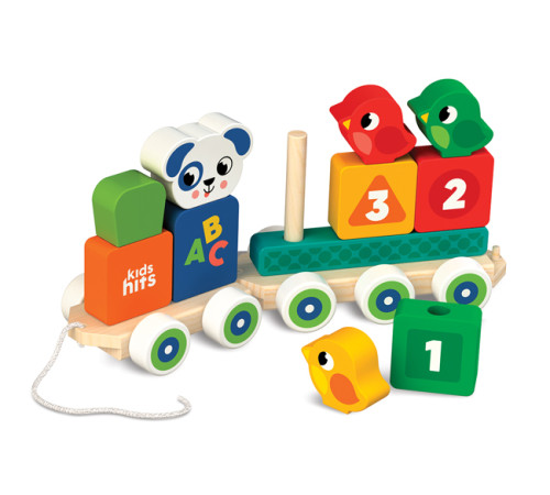 kids hits kh20/037 tren din lemn "happy train"