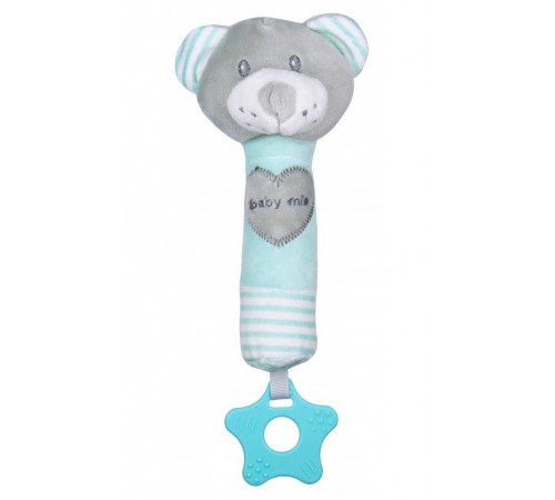 Детский&nbsp;магазин в Кишиневе в Молдове baby mix stk-19392 mb Погремушка плюшевая "Мишка" мята