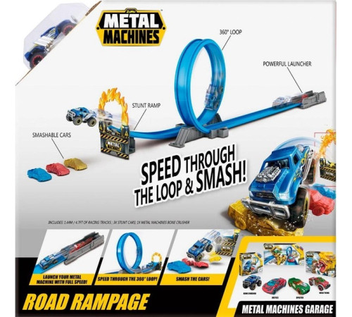  zuru 6701 set de joc "metal machines road rampage"