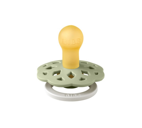 bibs suzeta rotunda din latex "boheme" glow (0-6 luni) sage