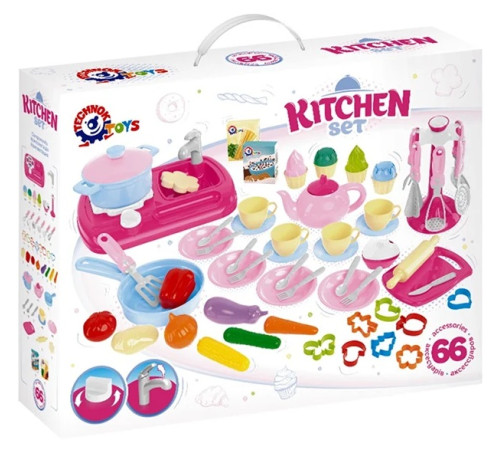  7280 set bucătărie &icirc;n set cu veselă și ustensile (66 el.)