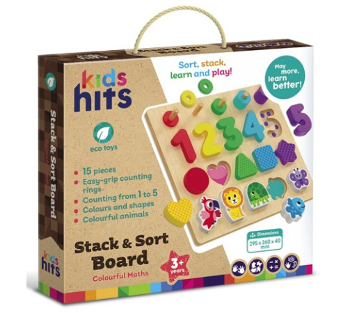  kids hits kh20/024 puzzle din lemn "matematică colorată"