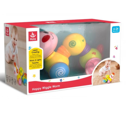 hola toys 997 jucărie interactivă "omida veselă"