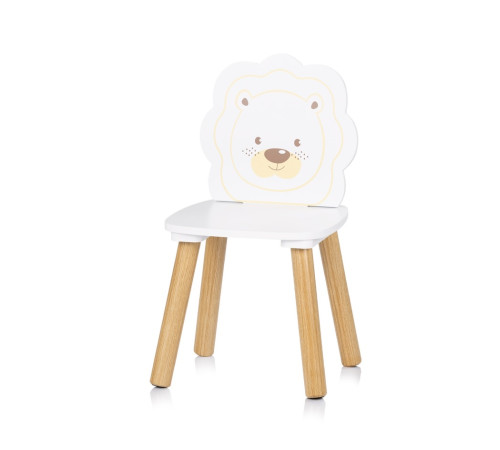 chipolino diwh02450323 masă și două scaune din mdf "hipopotamul și leul"