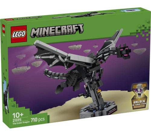  lego minecraft 21595 constructor "dragonul ender" (803 el.)