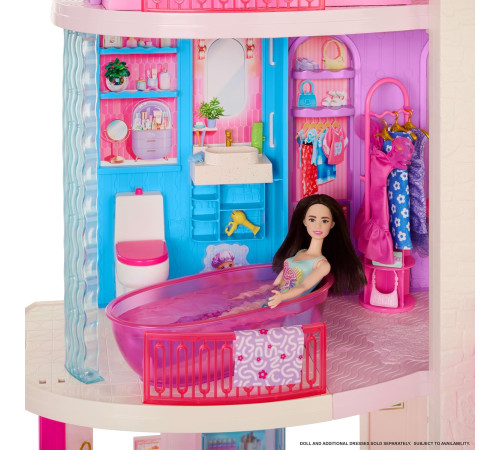 barbie jkg84 Интерактивный модульный "Дом мечты barbie 2026" (65 предметов)