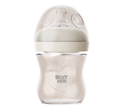 Питание и аксесcуары в Молдове roxy rbtl-007-gla-i Стеклянная антиколиковая бутылочка для кормления "natura" (0 м+) 120 мл.