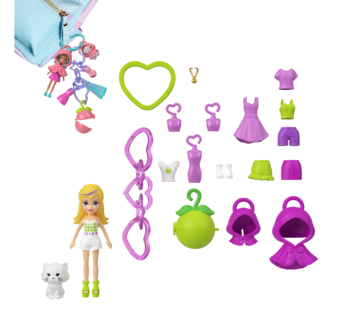 Jucării pentru Copii - Magazin Online de Jucării ieftine in Chisinau Baby-Boom in Moldova polly pocket jkr46 păpușă breloc cu accesorii (7,5 cm) &icirc;n sort.