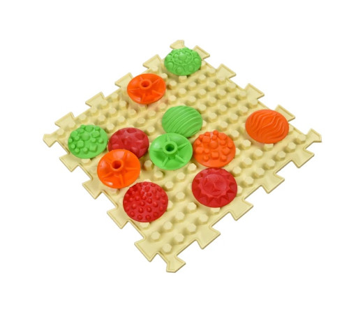 ortek 12994 covoraș de masaj "ortek mix puzzle-uri" 6 elemente + 6 seturi de module "modele"