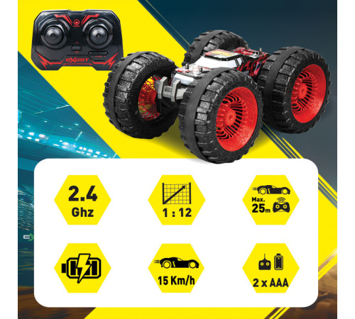 as kids 7530-20292 mașină cu radio control "land buster" roșu