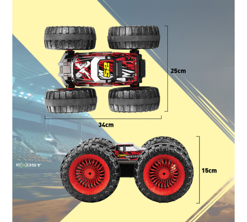 as kids 7530-20292 mașină cu radio control "land buster" roșu