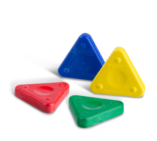primo  creioane triunghiulare de ceară jumbo 6 culori