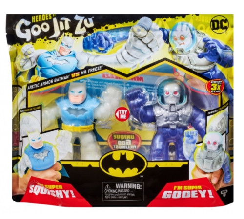  goo jit zu 41393g set de figurine "arctic batman vs. mr. freeze"