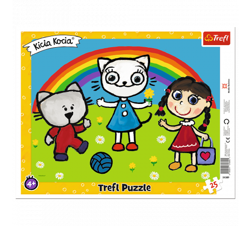  trefl 31389 puzzle- "zi senină pentru pisoi" (25 el.)