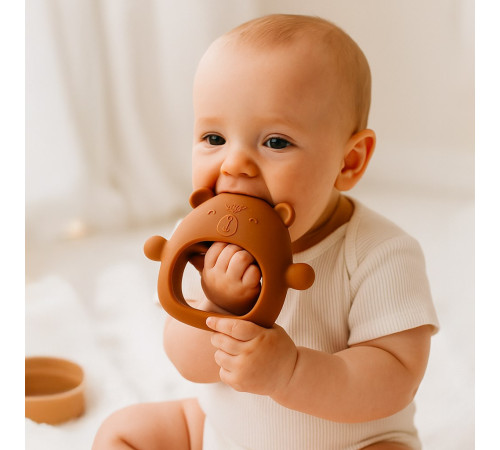 baby mix  56981 Силиконовый прорезыватель "Медвежонок"