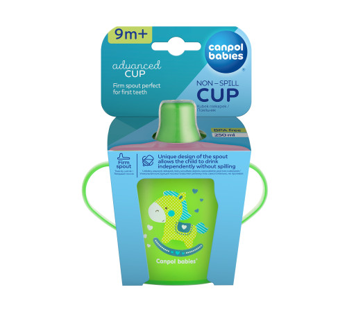 canpol 31/200 cană anti-scurgere "toys" (9 luni+) 250 ml.