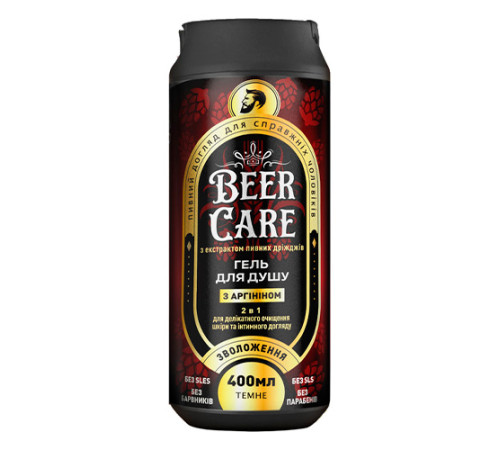  beer care gel de duș 2 în 1 hidratant cu arginină (400 ml) 642009